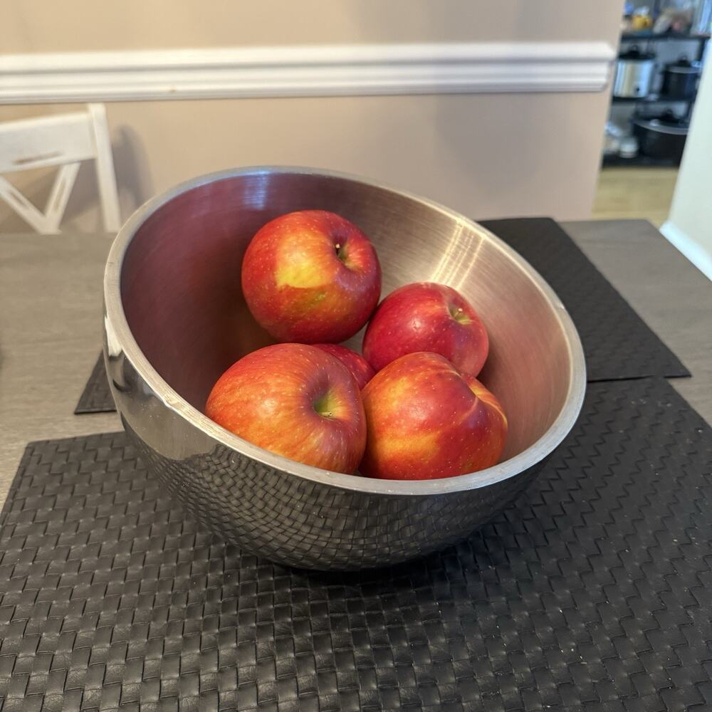 Vollrath Angled Stainless Steel Double Wall Serving Bowl 9.5"  47651 READ/Photos